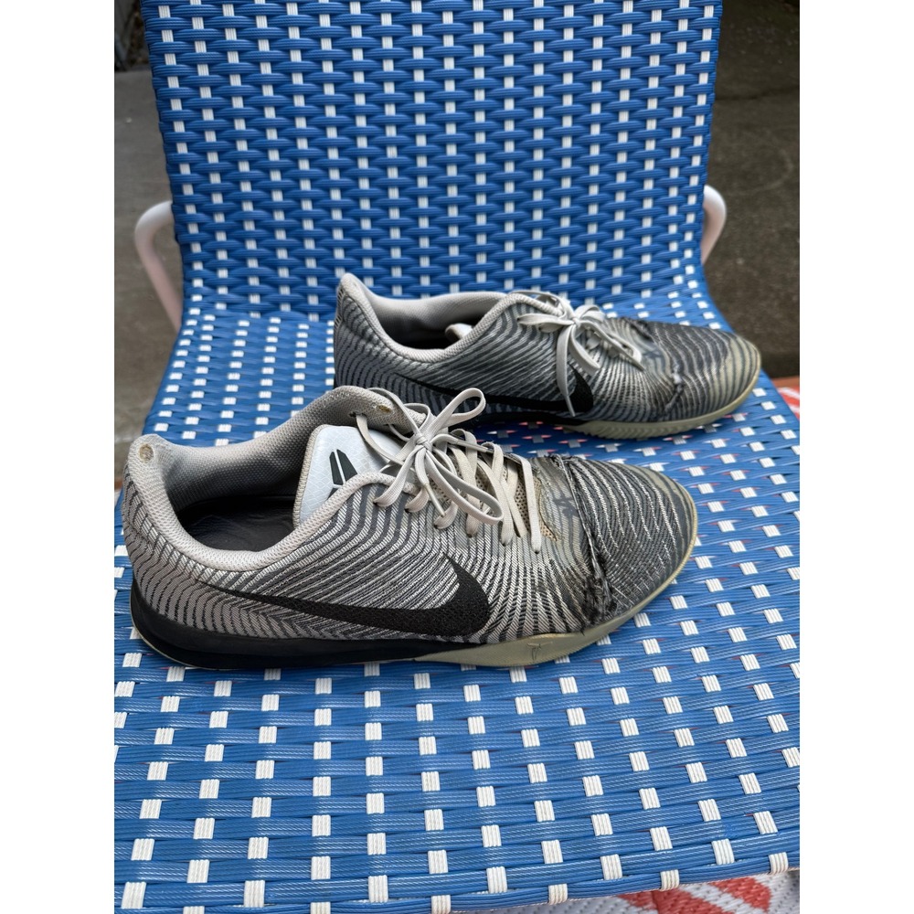 Nike Kobe Mentality 2 Wolf Grey Black Basketball Shoes 818952-100 Mens 12